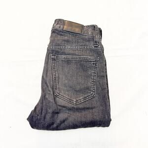 Madewell The Perfect Vintage Crop Jean Charcoal Black Denim Size 24P